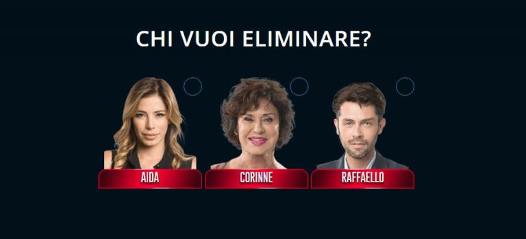 grande-fratello-vip-6-novembre-eliminata-aida-raffaello-corinne