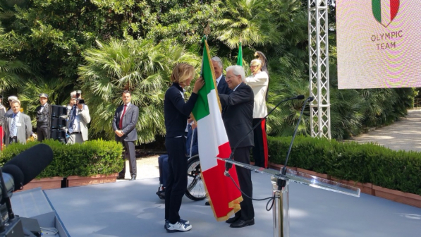 mattarella pellegrini tricolore