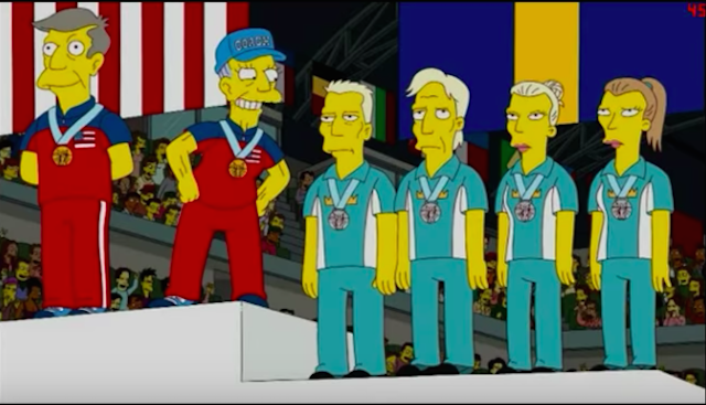 I Simpson curling Olimpiadi