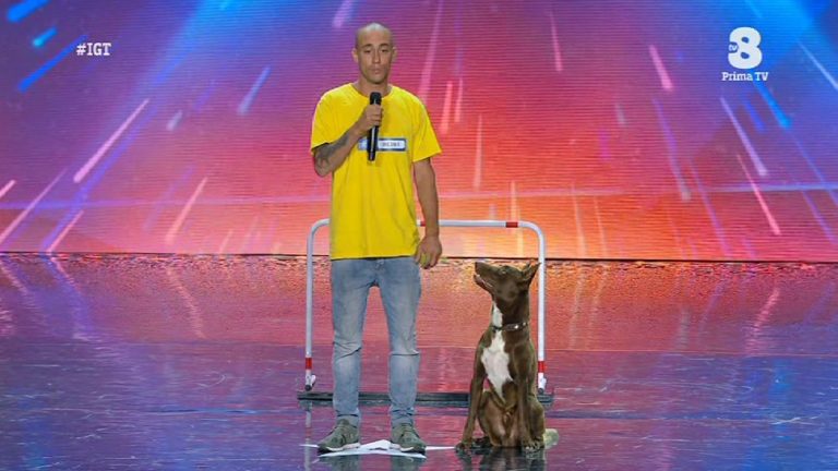 Italia's got talent 22 gennaio 2020 Emanuele e cane Chico-3