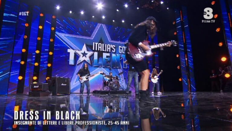 Italia's Got Talent 10 marzo 2021 Dress in Black-5