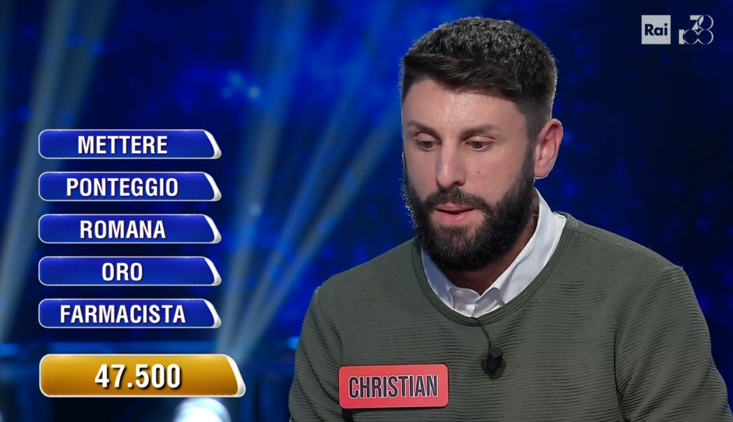 Video l’Eredità 18 novembre 2024: Christian di Napoli