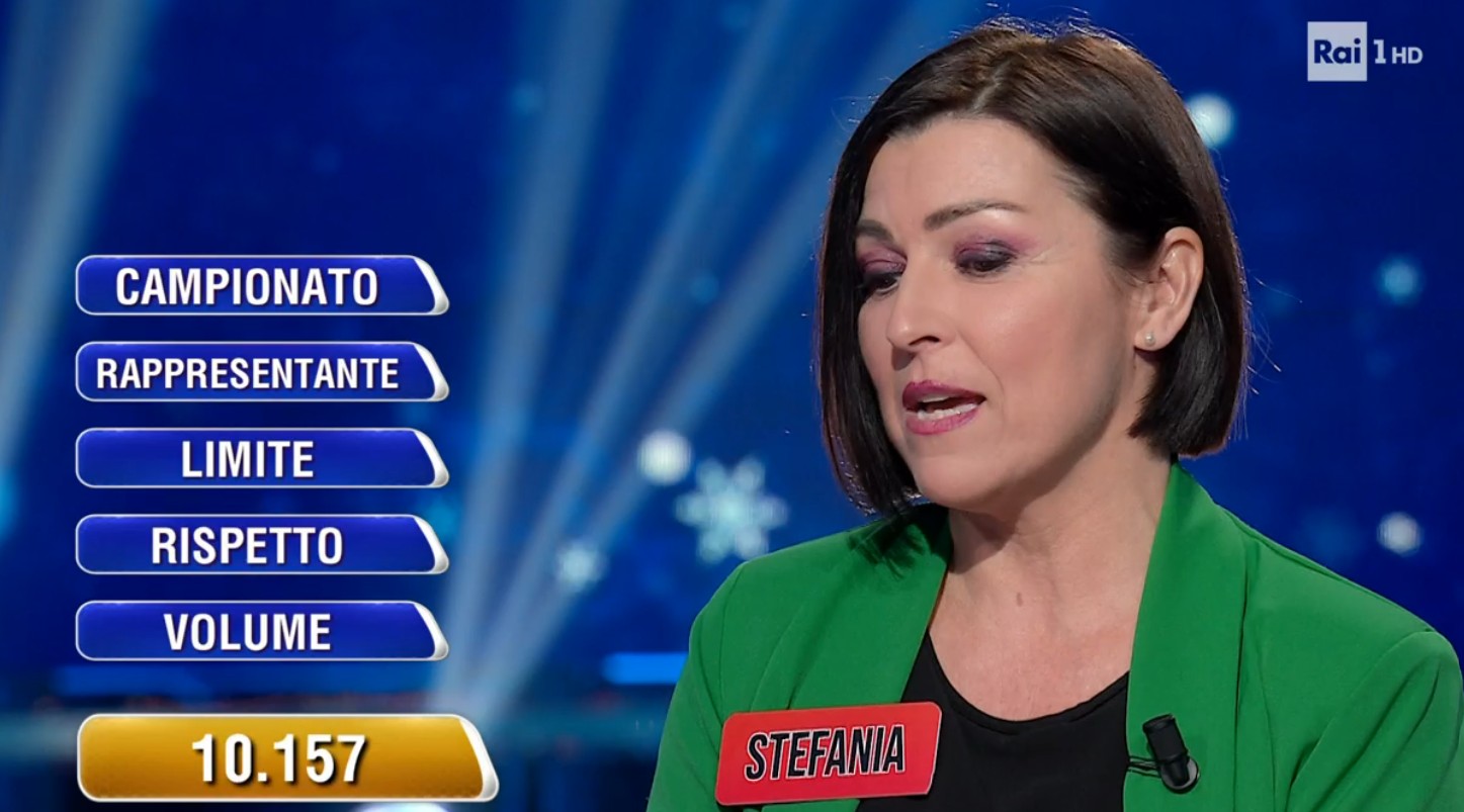 Video l’Eredità 17 dicembre 2024: Stefania vince 10mila euro